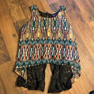 Callie Girl Laced Back Shirt 1X